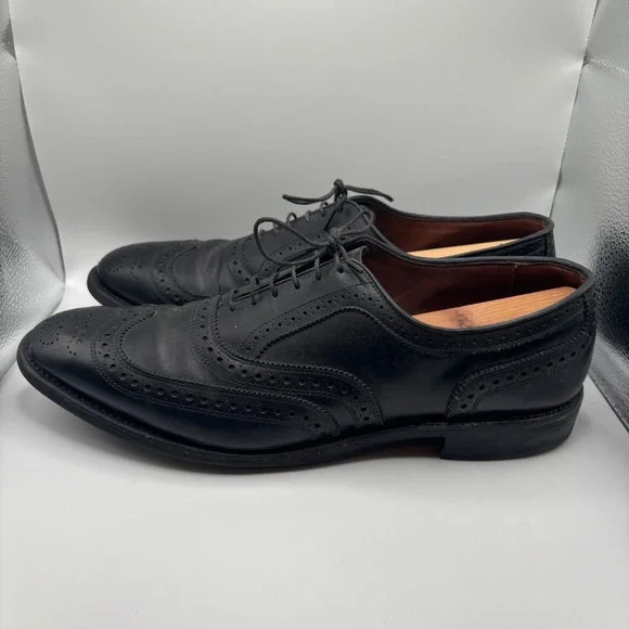 Allen Edmonds McAllister Black Wingtip Oxford Shoes Men's Size 12D